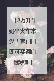 2万升牛奶坐火车来汉！家门口即可买遍白俄罗斯