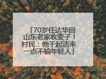 70岁任达华回山东老家收麦子！村民：他干起活来一点不输年轻人