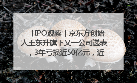 IPO观察｜京东方创始人王东升旗下又一公司递表，3年亏损近50亿元，近8成收入来自同一客户